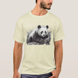 CAMISETA PANDA DESENHADO À MÃO
