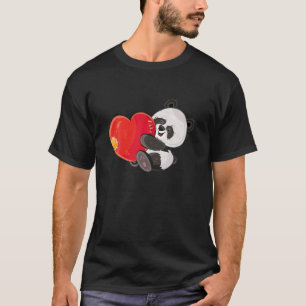 Camiseta PANDA DO Urso namorados Oculta Raparigas, Mulheres