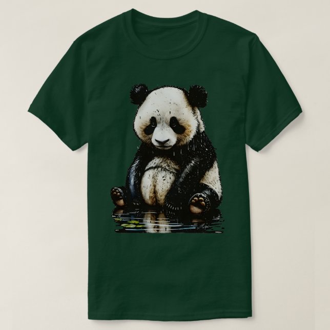 Camiseta Panda doce (Frente do Design)