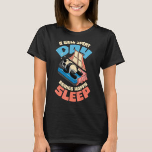 Camiseta Panda Dormindo Coma Repetir Diversão Sonora