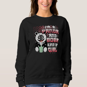 Camiseta Panda E Boba Tea Meio Que Bolas Tea Premiu