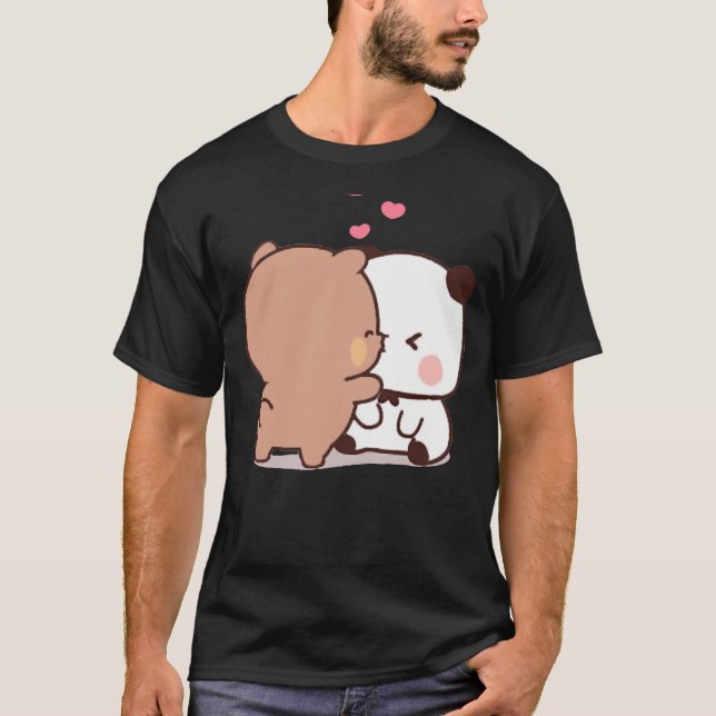 Camiseta Panda E Brownie Bear Casal 1 (Frente)