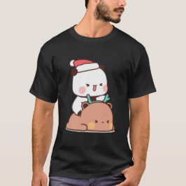 Camiseta Panda E Casal Do Urso Brownie, Feliz Natal