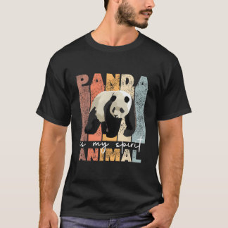 Camiseta Panda É Meu Animal Espírito Panda Pandas