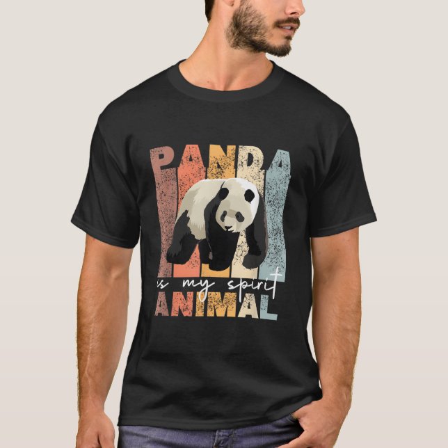 Camiseta Panda É Meu Animal Espírito Panda Pandas (Frente)