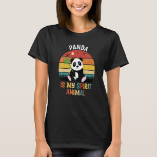 Camiseta Panda é o meu animal espiritual  Panda