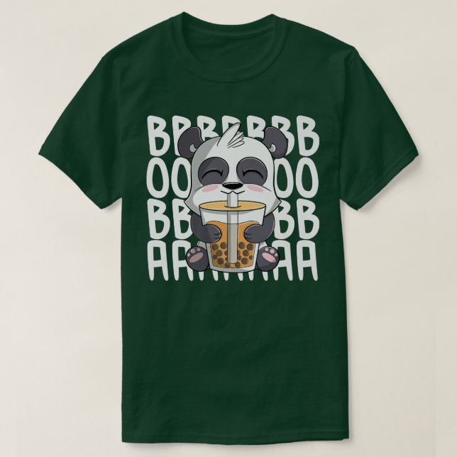 Camiseta panda engraçada e engraçada Bebendo de Panda do an (Frente do Design)
