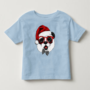 Camiseta panda engraçada e fofa no Natal