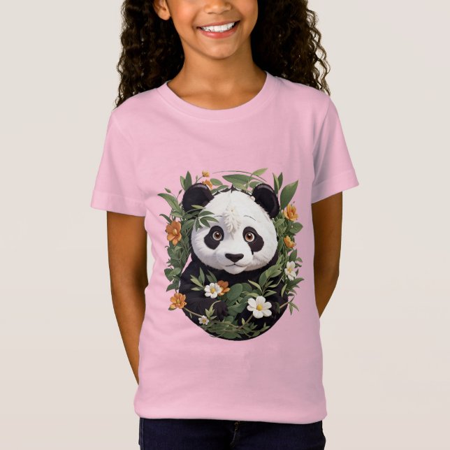 Camiseta Panda Entre Blossomas (Frente)