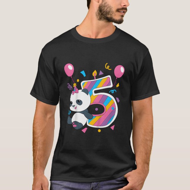 Camiseta Panda EU TENHO 5 Py (Frente)