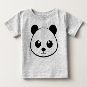 Camiseta Panda face Drawing