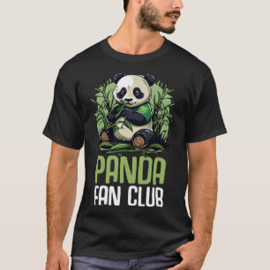 Camiseta Panda Fan Club Panda Zoo Crianças Meninas 10