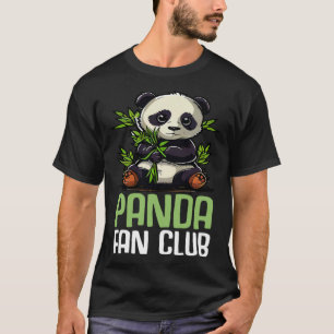 Camiseta Panda Fan Club Panda Zoo Crianças Meninas 11