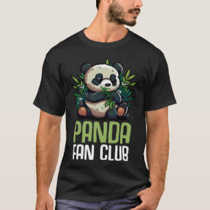 Camiseta Panda Fan Club Panda Zoo Crianças Meninas 13