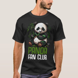 Camiseta Panda Fan Club Panda Zoo Crianças Meninas 3
