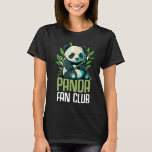 Camiseta Panda Fan Club Panda Zoo Crianças Meninas 5