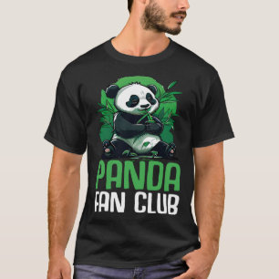 Camiseta Panda Fan Club Panda Zoo Crianças Meninas 6