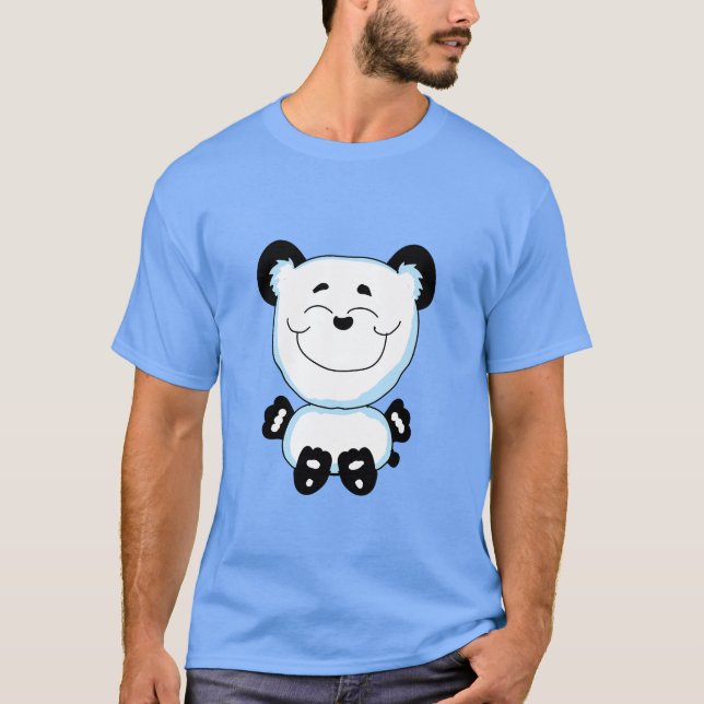 Camiseta Panda Feliz Sentado (Frente)