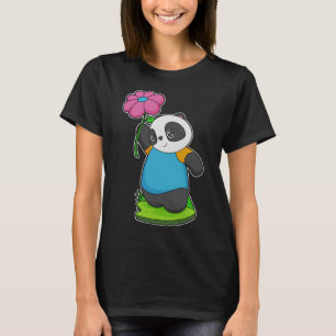 Camiseta Panda Flower