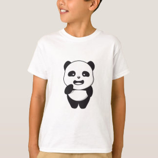 Camiseta panda fofa para rapazes