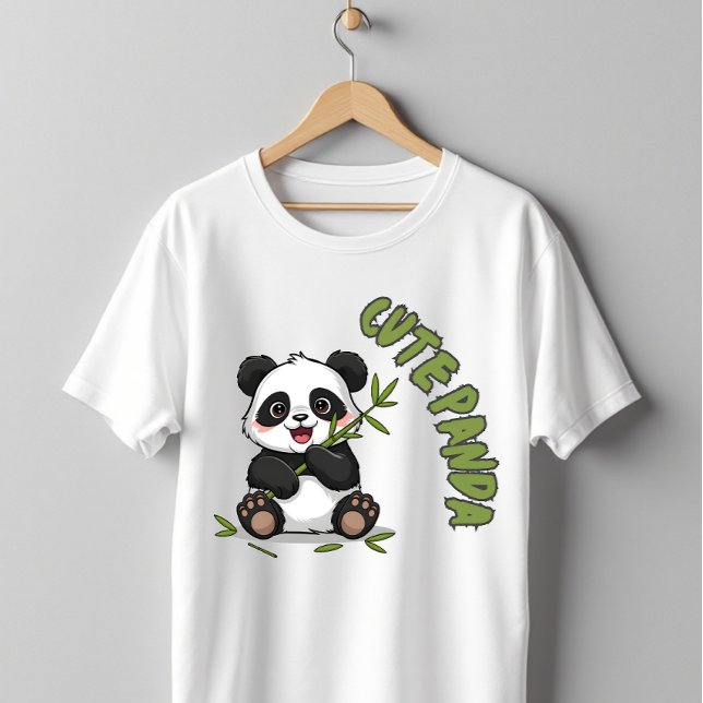 Camiseta Panda Fofo Bambu Kawaii Animal (Criador carregado)