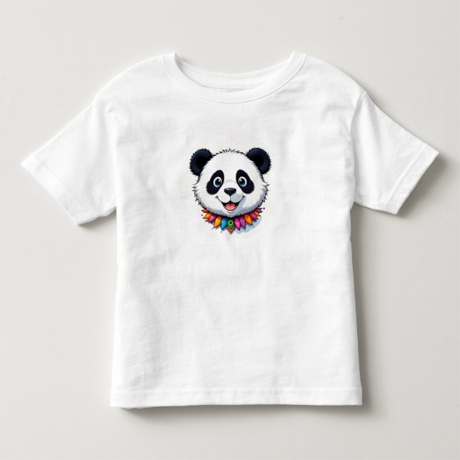 Camiseta 🐼 Panda Fofo Hora de Brincar Estilo Infantil 🌟 (Frente)