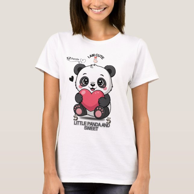 Camiseta PANDA Fun and Cute  (Frente)