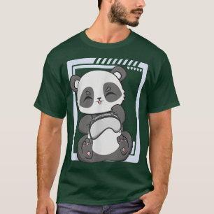 Camiseta Panda Gamer At Play Kawaii Bear Enviromentalist Zo