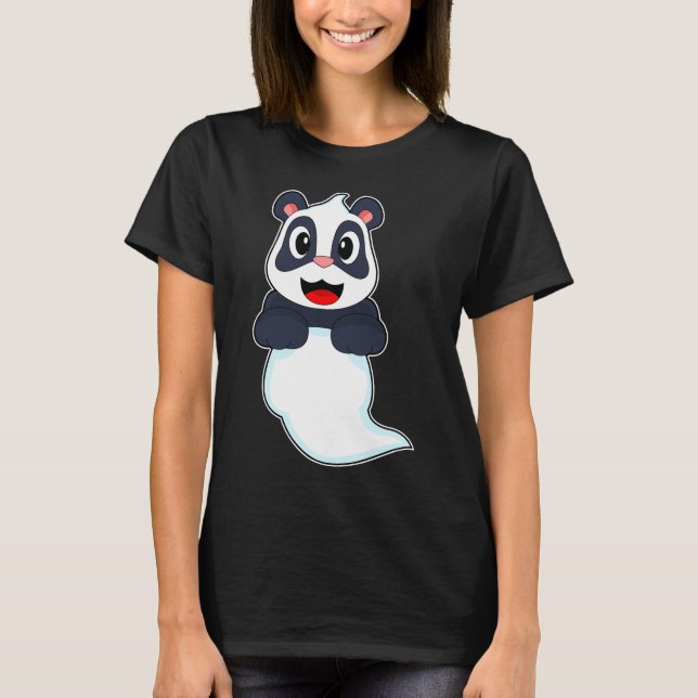 Camiseta Panda Ghost Halloween (Frente)