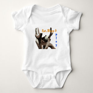 Camiseta Panda gigante numa fotografia de zoo selvagem.
