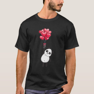 Camiseta Panda Heart Dia de os namorados Bear Lover