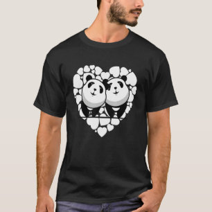 Camiseta Panda Heart Zoo Animal Bear Animal 2