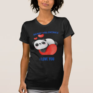 Camiseta Panda I Love You Namorados