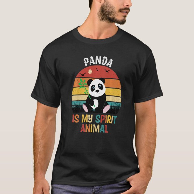 Camiseta Panda Is My Spirit Animal  Panda (Frente)