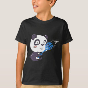 Camiseta Panda Jogando Badminton Ficando Suado I Panda Bea