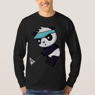 Camiseta Panda Jogando Golf Engraçado Animal Golfer Bear Pa