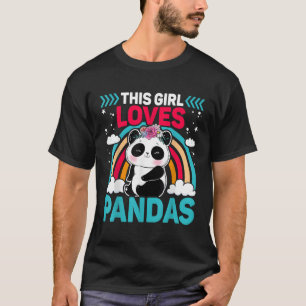 Camiseta Panda Kawaii que Ama Pandas