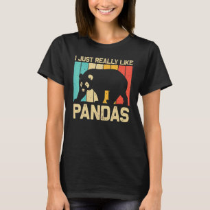 Camiseta Panda Legal Para Homens Mulheres Urso Panda Animal