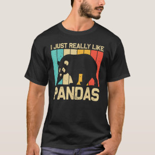 Camiseta Panda Legal Para Homens Mulheres Urso Panda Animal