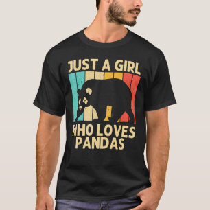 Camiseta Panda Legal Para Meninas Ursos Panda Animais  Zool