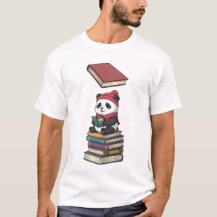 Camiseta Panda Leitor Aconchegante