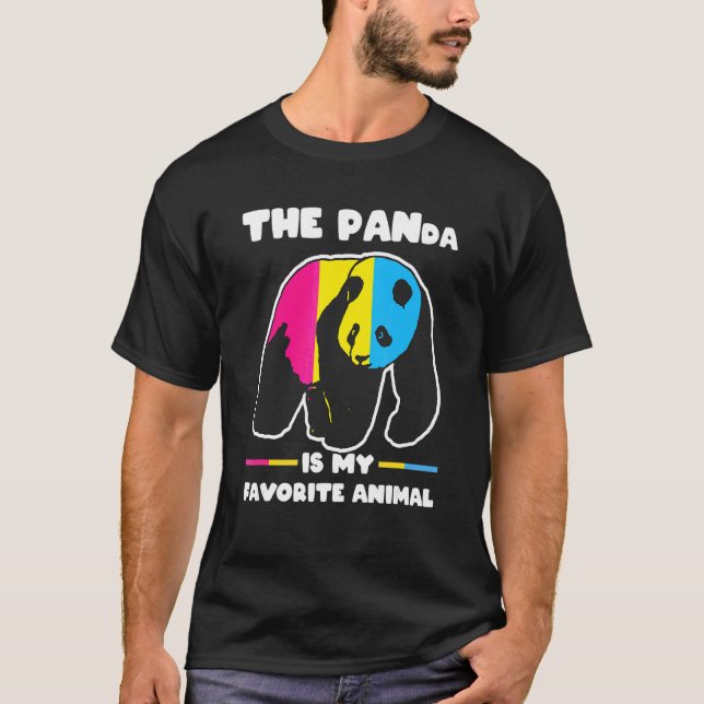 Camiseta Panda Lgbtq do mês do orgulho (Frente)