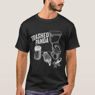 Camiseta Panda Lixo Engraçado Guaxinim Bêbado Meme Amante d