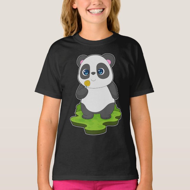 Camiseta Panda Lollipop (Frente)