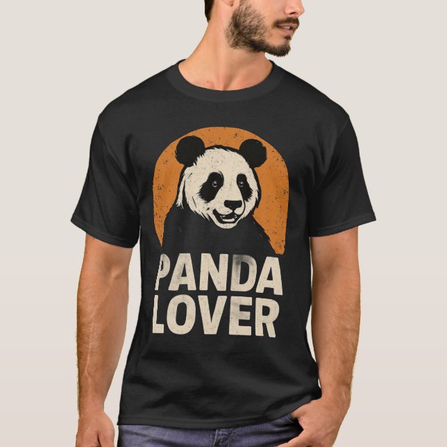 Camiseta Panda Lover Fofa e Relax para Fãs de Anim (Frente)