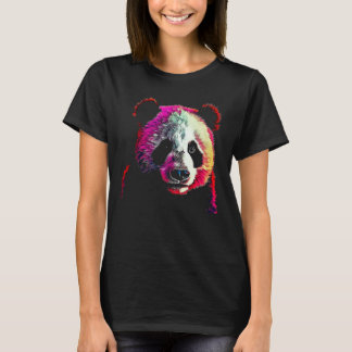 Camiseta Panda Lover Trabalho de arte Portrait Animal Motif