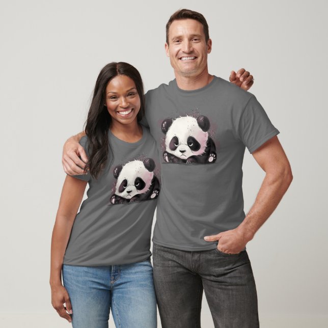 Camiseta Panda Mal-Humorado (Unissex)