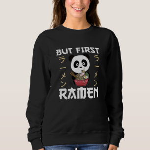 Camiseta Panda Mas Primeiro Ramen Sweet Kawaii Noodle Panda