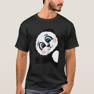Camiseta Panda Motif Para Crianças E Bebidas Panda