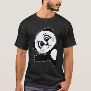 Camiseta Panda Motif Para Urso De Panda E Crianças
